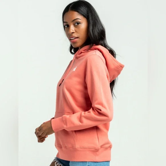 THE NORTH FACE Box NSE Never Stop Exploring Rose Salmon Pink Hoodie XS - Picture 3 of 12